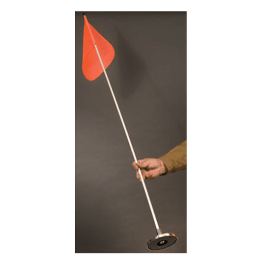 SafetyWhips 5′ Light Duty Whip With 11.5" x 11.5" Orange Flag