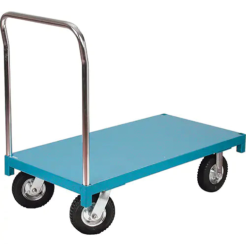 Chariot à plateforme, 48 po L x 24 po l, capacité de charge de 1 000 lb, roulettes pneumatiques