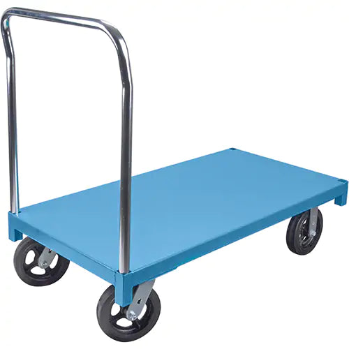 Chariot à plateforme, 48 po L x 24 po l, capacité de charge de 1 400 lb, roulettes en caoutchouc