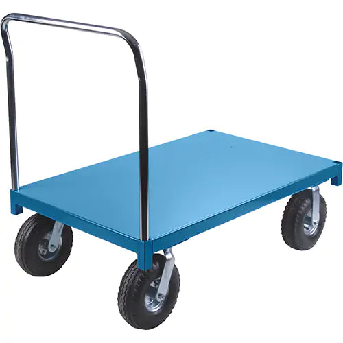Heavy-Duty Platform Truck, 48" L x 24" W, 1200 lbs. Capacity, Pneumatic Casters