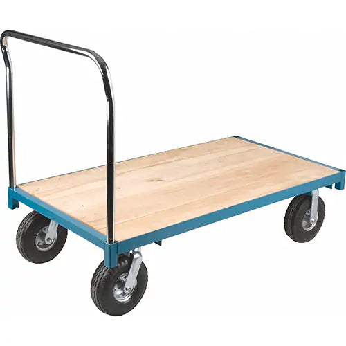Heavy-Duty Platform Truck, 60" L x 30" W, 1200 lbs. Capacity, Pneumatic Casters