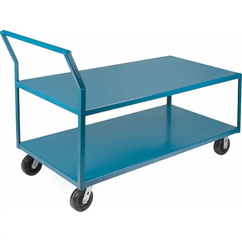 Chariots d'atelier robustes à profil bas, 2 niveaux, 30 po l. x 48 po P. x 41 po H., capacité de 2 400 lb.