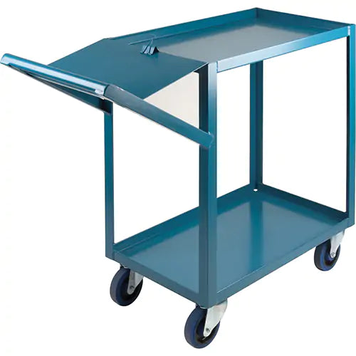 Order Picking Carts, 36" H x 18" W x 46" D, 2 Shelves, 1200 lbs. Capacity