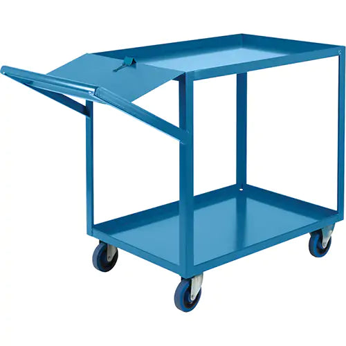Order Picking Carts, 36" H x 24" W x 52" D, 2 Shelves, 1200 lbs. Capacity