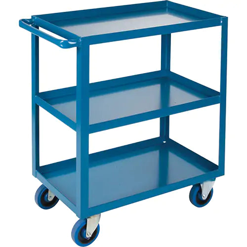 Heavy-Duty Shelf Carts, 3 Tiers, 18" W x 36" H x 33" D, 1200 lbs. Capacity