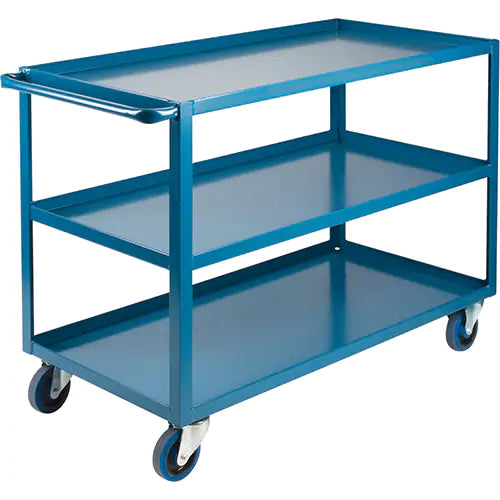Heavy-Duty Shelf Cart, 3 Tiers, 24" W x 48" H x 39" D, 1200 lbs. Capacity