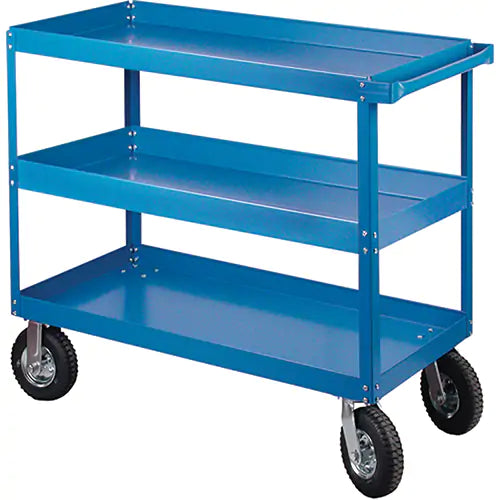Shelf Carts , 3 Tiers, 24" W x 40" H x 36" D, 900 lbs. Capacity