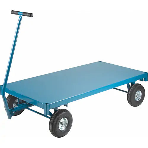 Ergonomic Platform Wagon Trucks, 36" W x 72" L, 45" Handle, 1000 lbs. Capacity, 10" Wheel Dia., Pneumatic Wheels