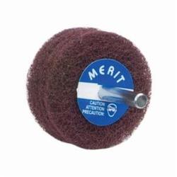 Non-Woven Disc Wheel, 2 in Dia, 1/4 in Center Hole, 1 in W Face, Medium Grade, Aluminum Oxide Abrasive