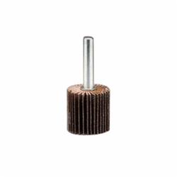Roues à lamelles - Roues à lamelles montées sur mandrin, oxyde d'aluminium/céramique, grain 120, 2-1/2" x 1" x 1/4"