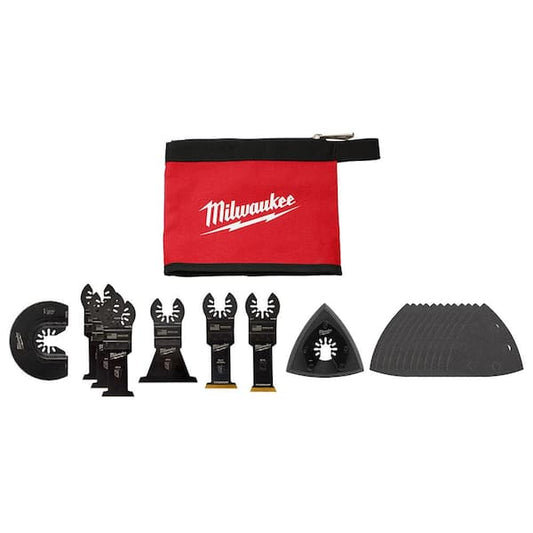 20pc Multi Tool Blade Set White/pouch