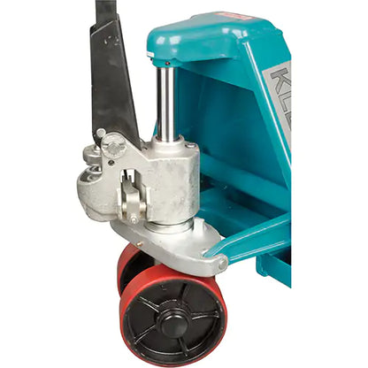 Transpalette hydraulique robuste, acier, 48 po L x 27 po l, capacité de 6 600 lb