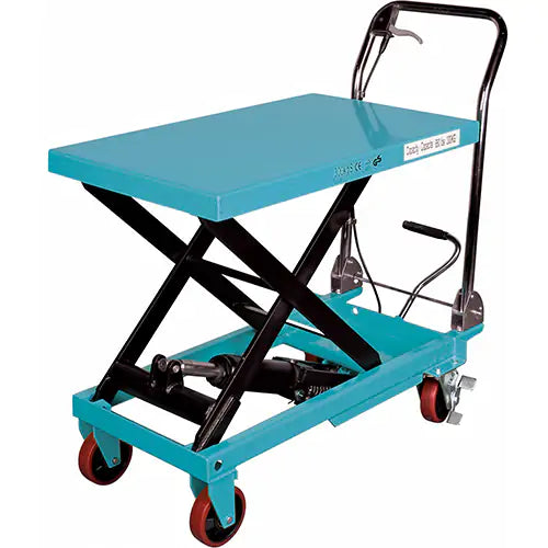 Table élévatrice à ciseaux hydraulique robuste, 32 po L x 19-3/4 po l, acier, capacité de 660 lb