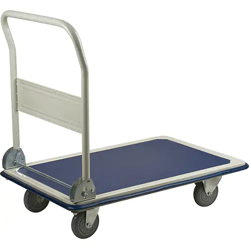 Folding Handle Platform Trucks, Steel, 400 lbs., 29" L x 19" W, 33" High