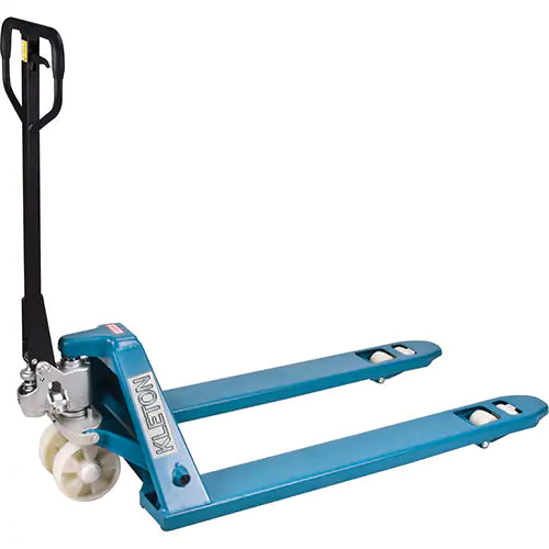 Heavy-Duty Hydraulic Pallet Truck, Meets CE Standards, Blue, Steel, 48" L x 27" W, 6600 lbs. Capacity