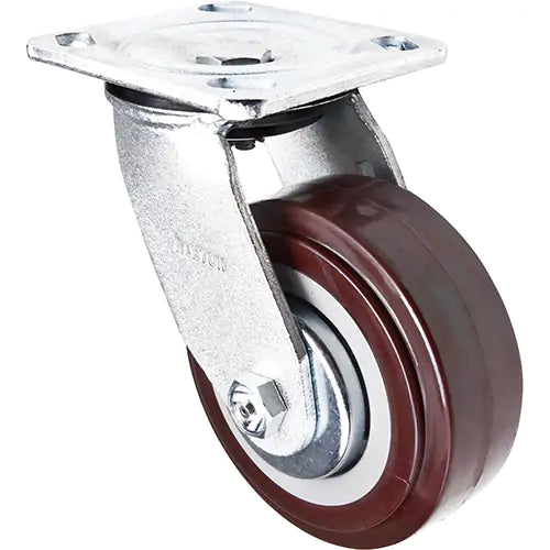 Roulette pivotante, 5 po (127 mm), polyuréthane, 650 lb (294 kg)