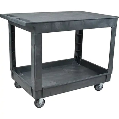 Flat Shelf Utility Service Cart, 2 Tiers, 25-1/2" x 32-1/2" x 40-1/2", 500 lbs. Capacity