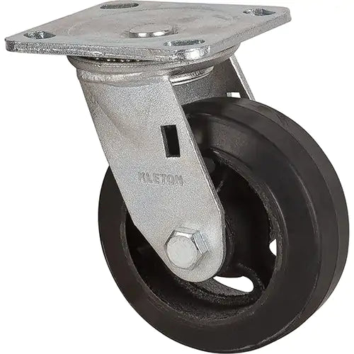 Mold-on Caster, Swivel, 5" (127 mm), Rubber, 440 lbs. (199 kg.)
