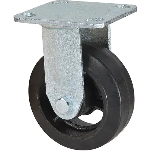 Mold-on Caster, Rigid, 5" (127 mm), Rubber, 440 lbs. (199 kg.)