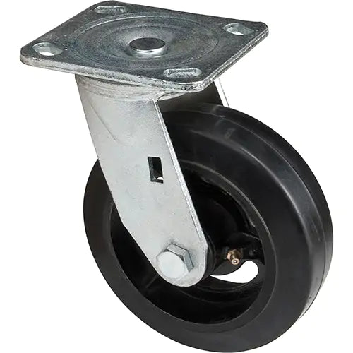 Mold-on Caster, Swivel, 6" (152.4 mm), Rubber, 550 lbs. (249 kg.)