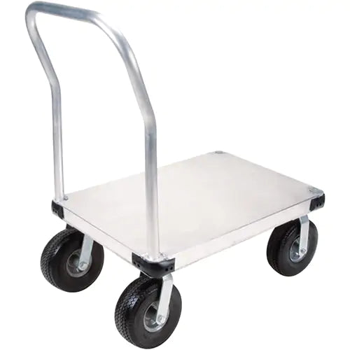 Aluminum Platform Truck, 24" W x 36" L, 1200 lbs. Cap., Flat Free Wheels