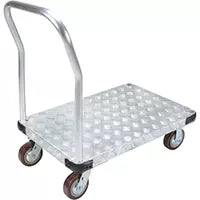 Aluminum Platform Truck, 30" W x 60" L, 3400 lbs. Cap., Polyurethane Wheels