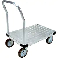 Aluminum Platform Truck, 24" W x 48" L, 4000 lbs. Cap., Polyurethane Wheels