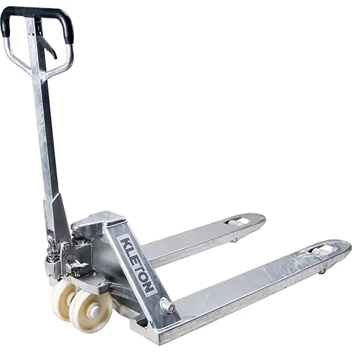 Hydraulic Pallet Trucks, Galvanized, 42" L x 27" W, 5500 lbs. Capacity