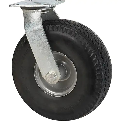 Roulettes increvables, pivotantes, 10 po (254 mm), increvables, 300 lb (136 kg)