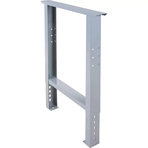 Pied industriel pour établi, acier, 24 po P x 34 po H, simple