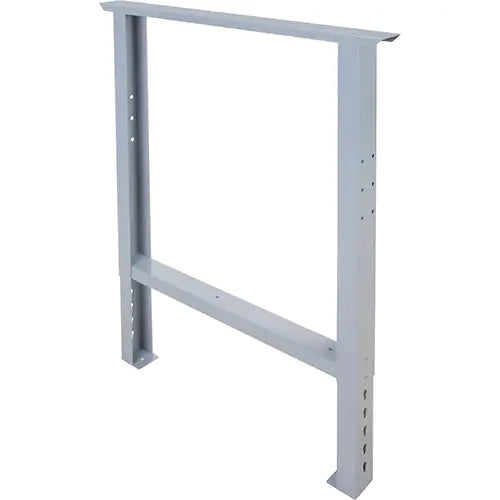 Pied industriel pour établi, acier, 30 po P x 34 po H, simple
