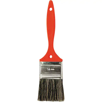 Rubberset® Economy Go Bulk Flat Oil Paint Brush, Natural Bristle, Plastic Handle, 1in