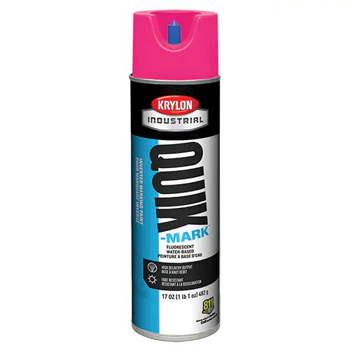 Krylon, Industrial Quik-Mark™ Inverted Marking Paint, Pink, 17 oz., Aerosol Can