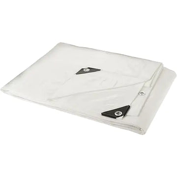 Tarp, Heavy-Duty, White, 24' x 18' x 6 mils