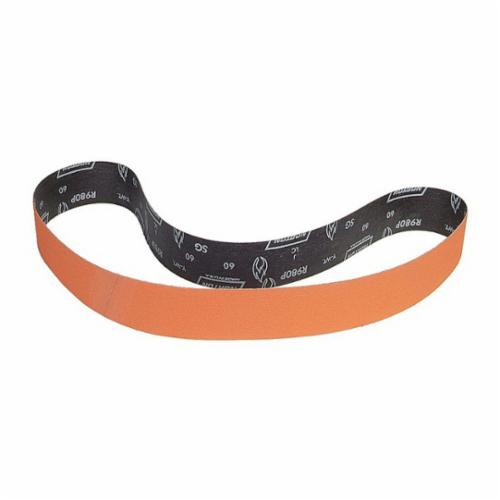 Courroie pour lime Blaze - Grain 80, matériau en alumine céramique de qualité supérieure, matériau de support en polyester, 13 po X 3/8 po