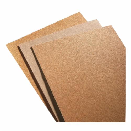 Feuille de ponçage revêtue pour le conditionnement de surface, matériau grenat, grain P60, 11 po de long, 9 po de large