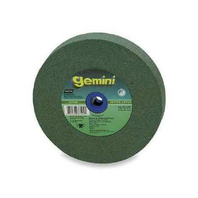 Gemini Crystolon Bench or Pedestal Grinding Wheel - Grade: Fine, Grit Number: 80, Wheel Diameter: 6 in
