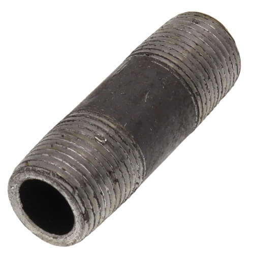 Black 3/8" NPT x 2" Nipple, Schedule 80