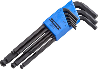Proto® Ball Hex Key Set, Metric, 9pc