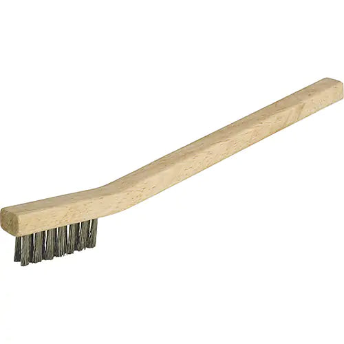 Petite brosse de nettoyage industrielle, acier inoxydable, 3 x 7 rangées de fils, longueur 7-3/4"