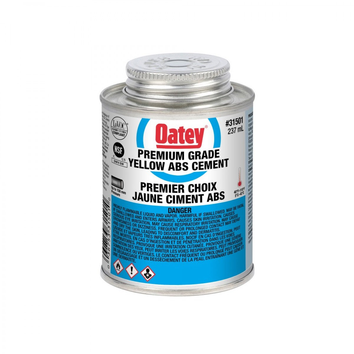 Premium Grade Yellow ABS Cement 237ml With Brush