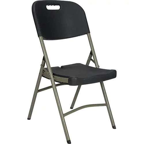 Chaise pliante, polyéthylène, noir, capacité de charge de 350 lb