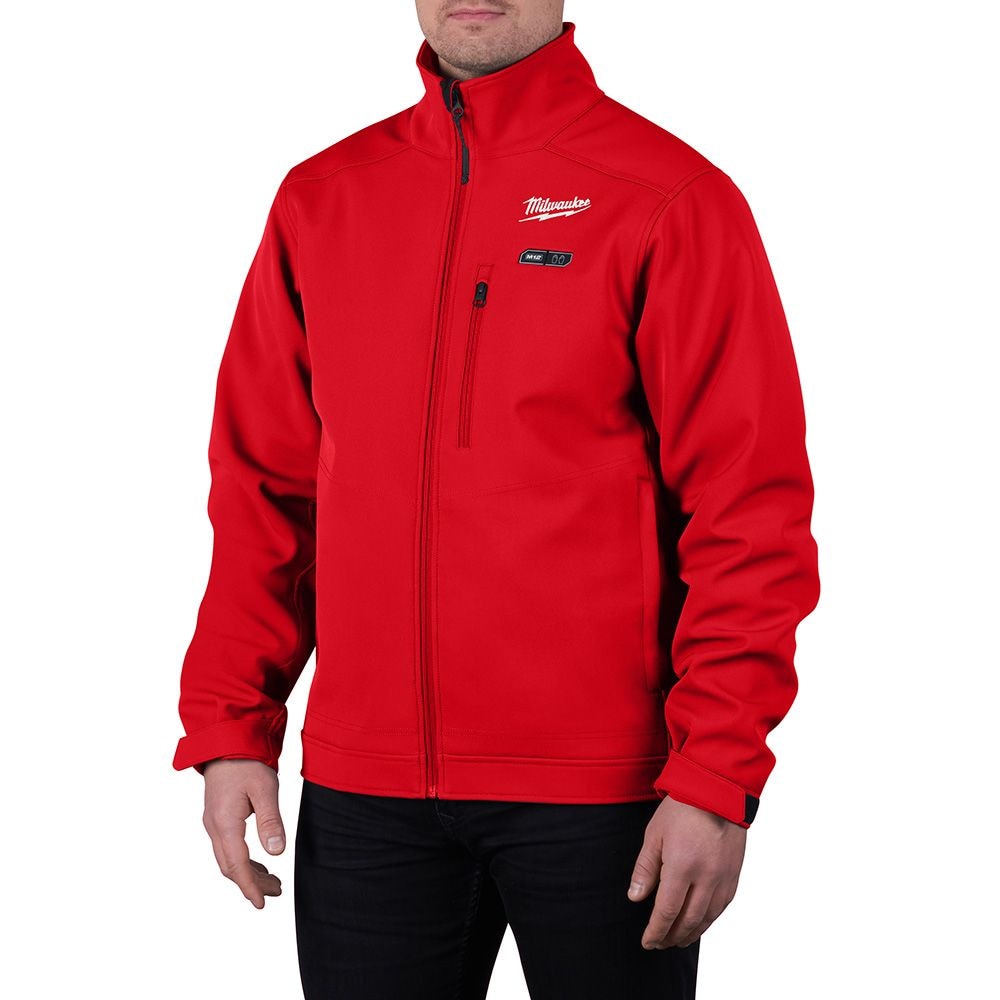 Red Heated Toughshell™ Jacket 2X M12 12V Li-Ion Cordless 3.0Ah Battery pack