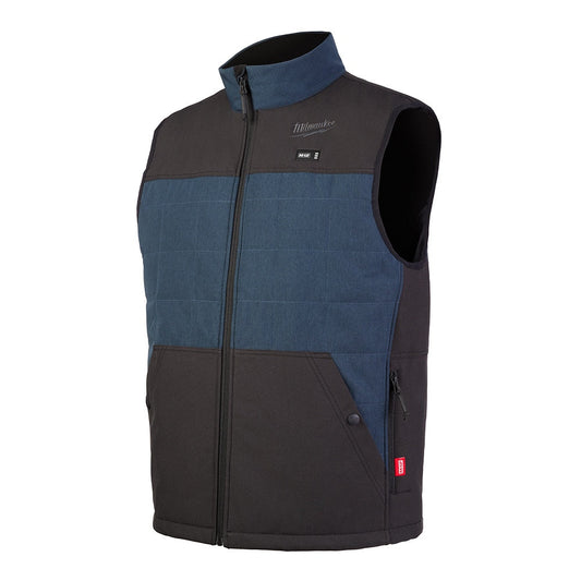 M12™ Heated Axis™ Vest, Blue, Sz: L M12 12V Li-Ion Cordless 3.0Ah Battery pack