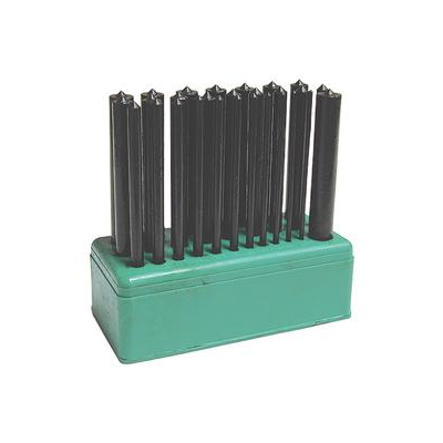 Transfer Punch Set, 3/32" to 1/2" by 64ths