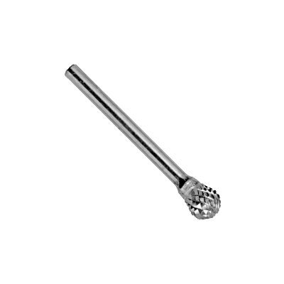 Fraise carbure, forme sphérique SD-11, double coupe, diamètre 1/8"