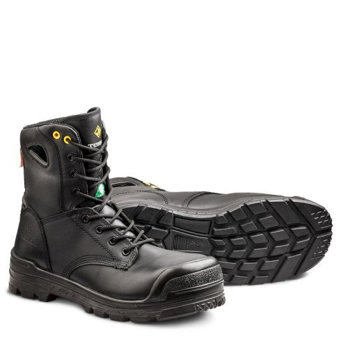 Bottes de travail Argo 8" sans métal, noires, cuir et caoutchouc, taille 13