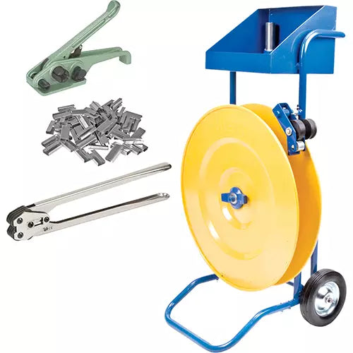Strapping Kit, Polypropylene Strap Material, 1/2" Strap Width