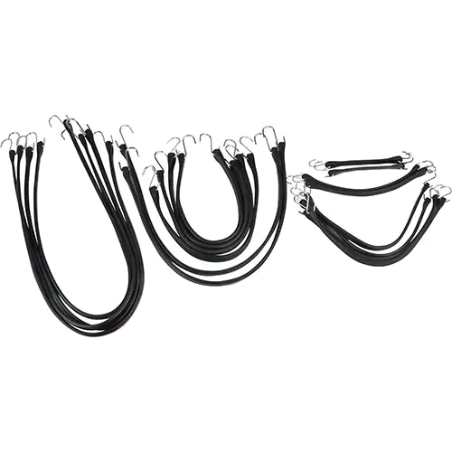 Rubber Tie Down Set, 9"-41"