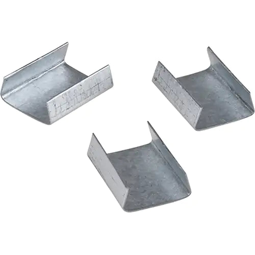 Steel Seals, Open, Fits Strap Width: 3/4", 2000 Per Box